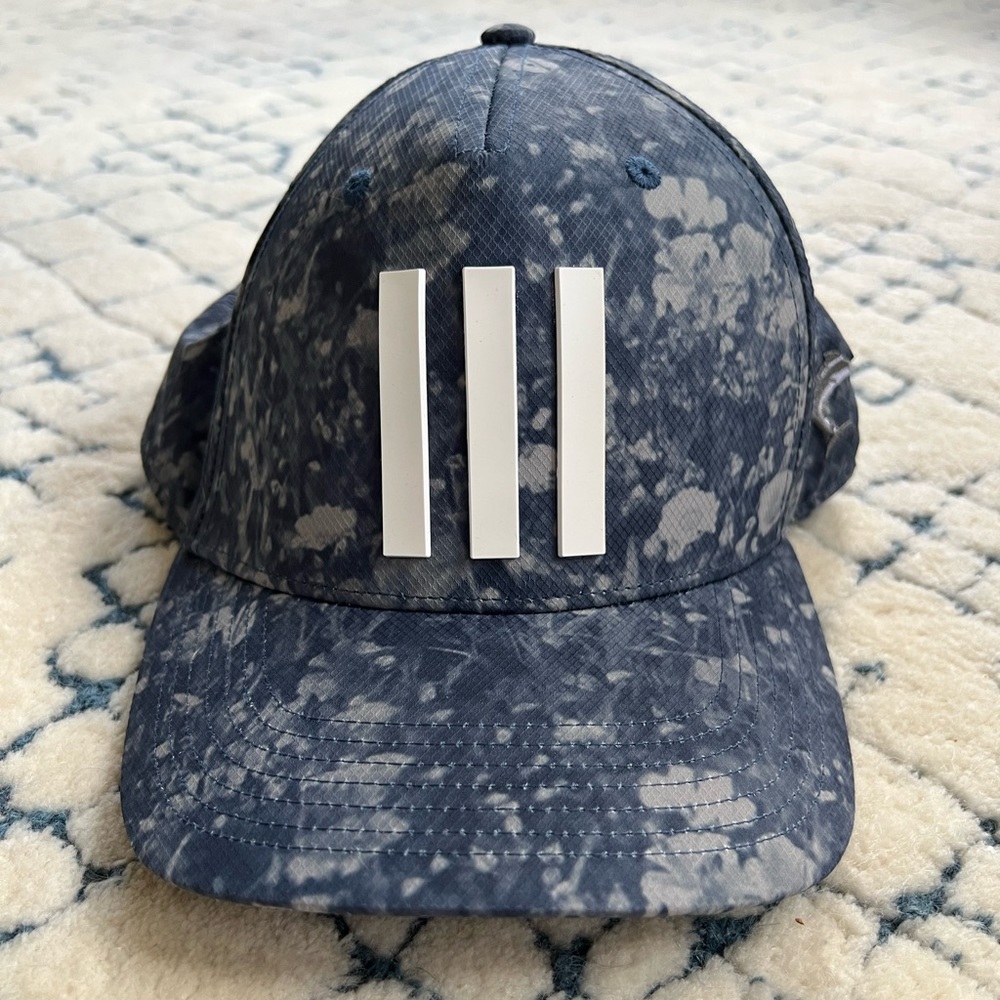 Unisex Adjustable ADIDAS III Flower-Camo Golf Hat - Blue/Grey - OS